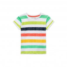 9TROLL 1J: Multi Stripe Roll Sleeve T-Shirt (3-8 Years)